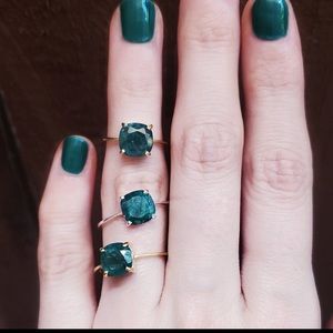 Solitaire Emerald Ring